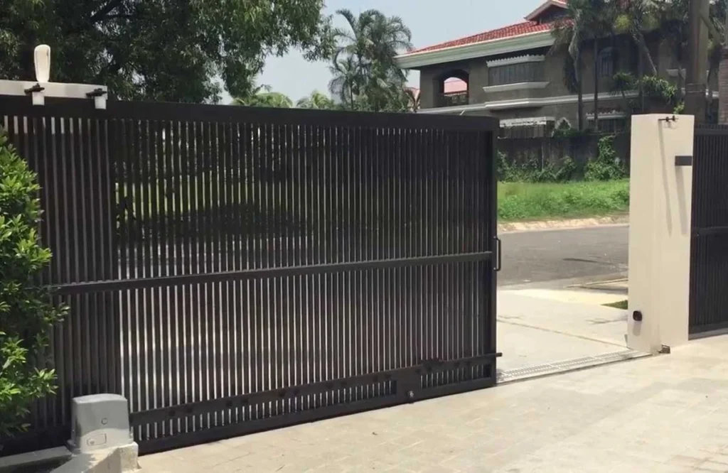 Nighttime gate repair service in Austin, available 24/7 for urgent access control issues and broken automatic gates.