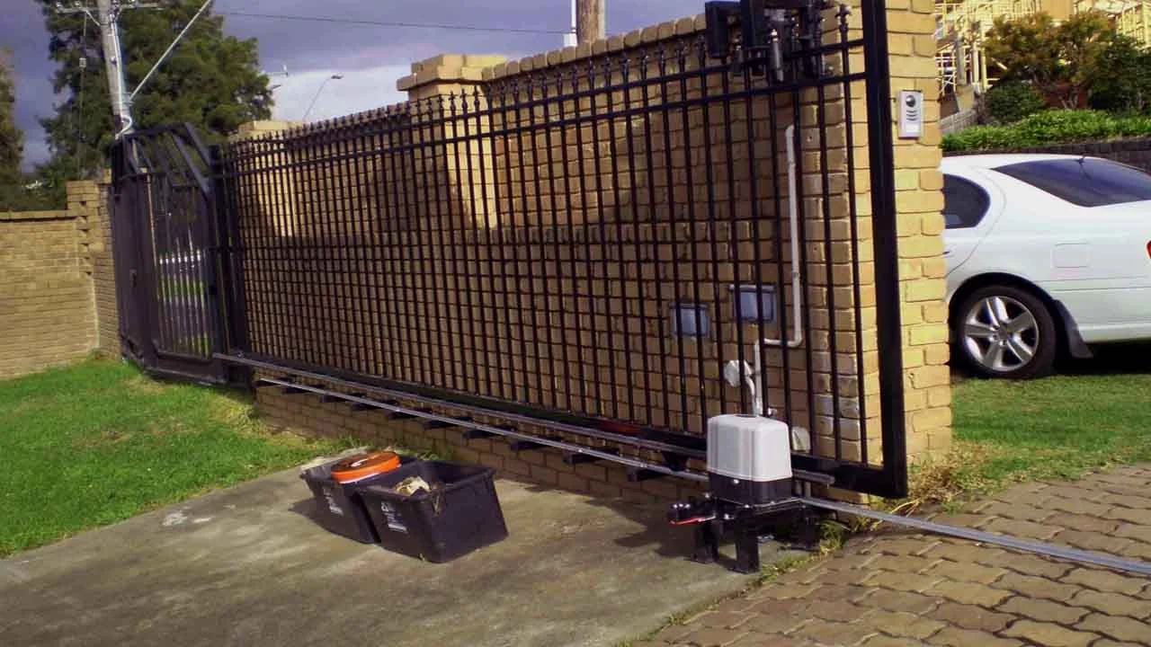 Motorized Gate Technician at Work