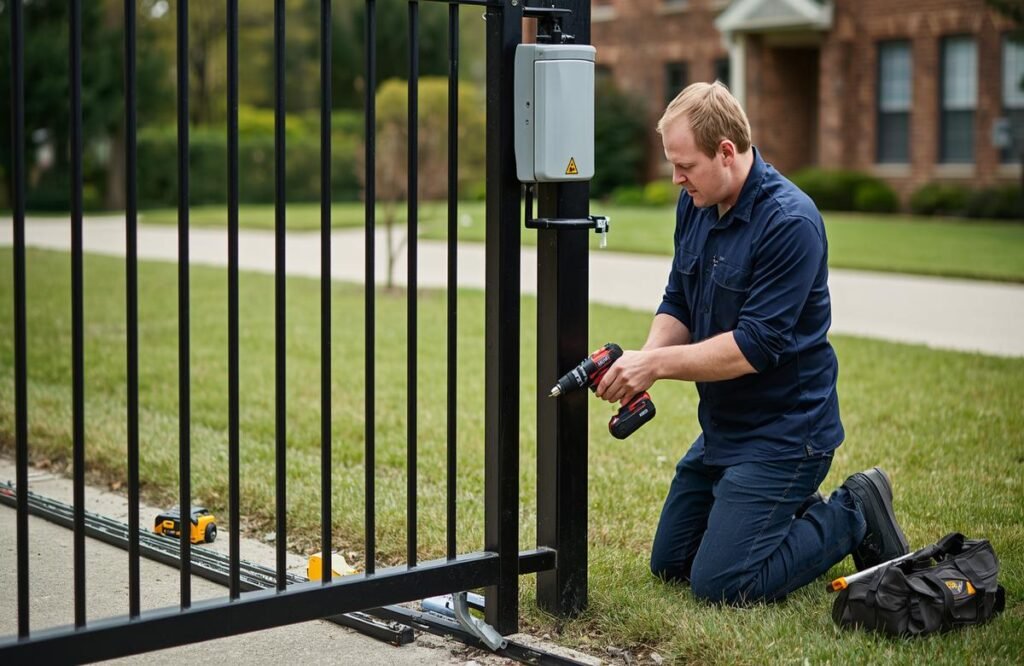 how-to -nstall-automatic-gate opener