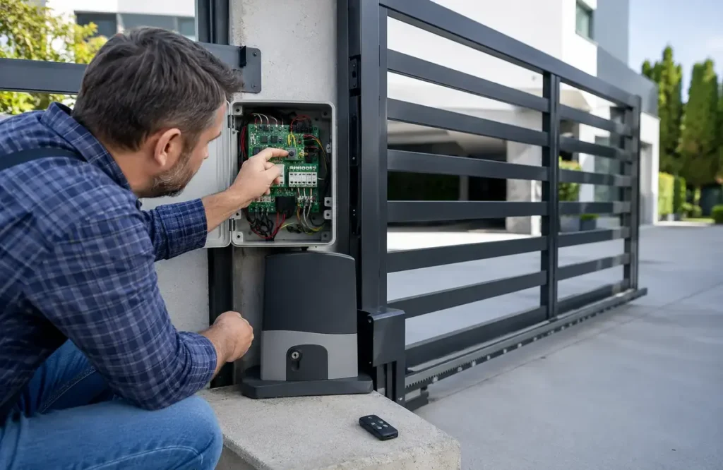 how to reset automatic gate